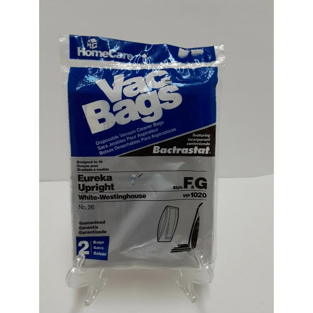 NEW Home Care Vacuum Cleaner Bags | For Eureka Upright Style F&G | 2 Bags